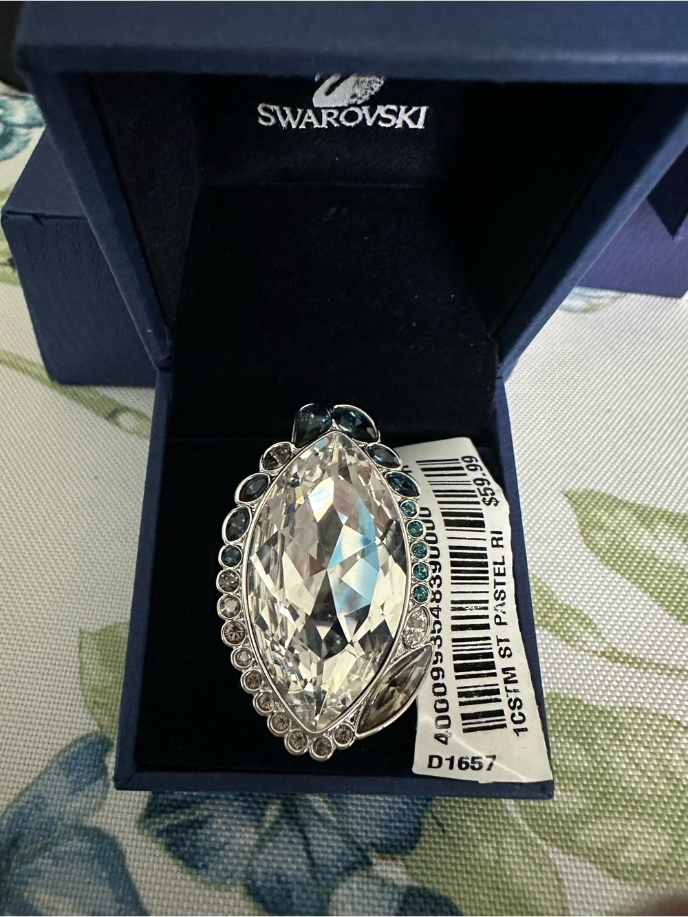 Swarovski Pastel Ring (model 1110439) Sz 7 (55) - NIB)